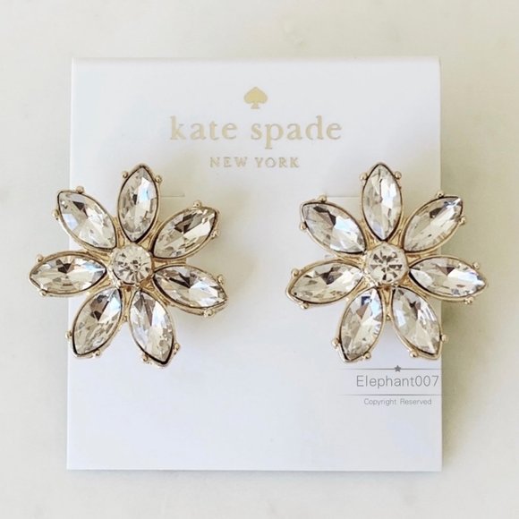 kate spade Jewelry - Kate Spade earrings crystal flower earrings